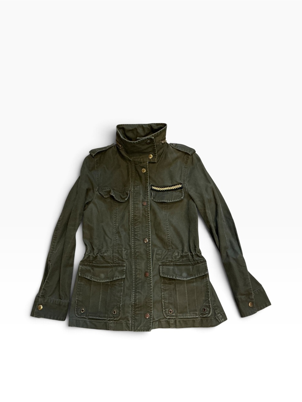 H & M Olive Utility Field Jacket - Women size 4